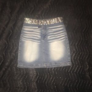 Denim Mini Skirt